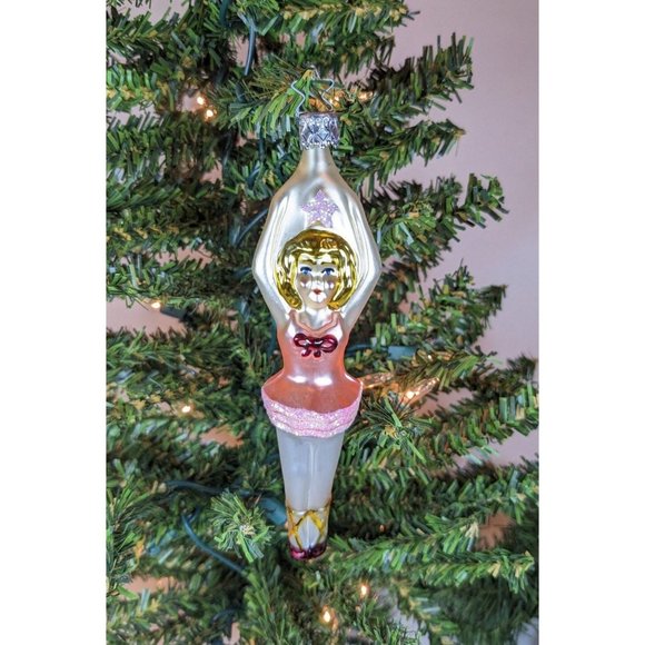 Ballerina Retired Old World Christmas Inge Glas Ornament - Picture 2 of 5